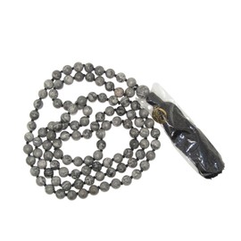 N173 - Beautiful Hand Knotted 8mm Map Jasper Gemstone Bead 108 Mala Necklace