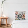 Elegant Throw Pillow Cover 22x22in Chinoiserie Asian Pagoda White Coral