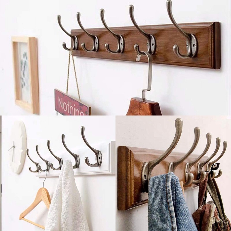 Mokife Coat Hooks Vintage Bronze Pack of 10 Coat Hooks