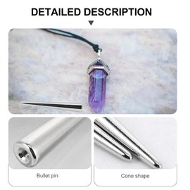 Ciieeo 20 pcs Claw Decorative Spike Clothes Spots Necklace Beads Large DIY Studs Cone Accessories- Crafts Screw for Metal Bag Rivets Screwback Punk Silver Belt Shoes Cool Back