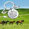 MYOSPARK Horse Inspirational Gift Never Forget The Difference You've Made