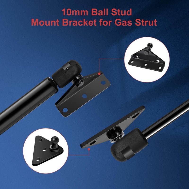 10in 20lb/89N Gas Strut with Mounting Bracket SPD-GSNI-5000-20