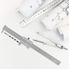 LiebeWH Stainless Steel Vernier Caliper, 0-200mm, ±0.05mm, 2 Units, Carbide
