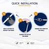 Dikots Net Curtain Wire and Hooks Set - 10 Meter
