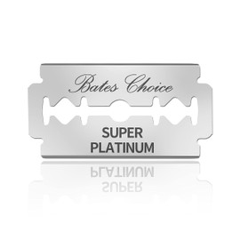 Bates Double Edge Safety Razor Blades for Men - Stainless Steel, 40 Pack, Shaving Blades