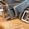 Nickel Smart Cold Mountain Distressed Gray Belt - 34"