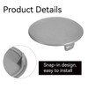 20 Pcs Plastic Hole Covers,35mm Diameter Grey Round Plugs for