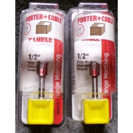 PORTER-CABLE Lot of 2 Porter Cable 1/2" Hinge Mortising 1/4" Shank 2880137.......