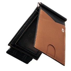 JENOSSCOM Jenoss Smart Tracking Wallet For Men: Smart Tracker Works with Apple Find My Full Grain Leather, Slide Pop Up Card, Minimalist Compact 12 Cards Slot Organizers ID Money Clip