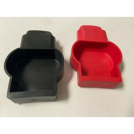 AC/DC WIRE AND SUPPLY (10) PAIR RED + BLK MILITARY STYLE Terminal Post Stud Boot Cover