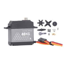 40KG High Torque RC Servo 40KG RC Digital Servo with 25T Metal Servo Arm Set for 1/12 1/10 1/8 RC Cars Boats Robots