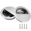 Bestgle 4 Packs Recessed Sliding Door Pull Handles, 60mm Stainless