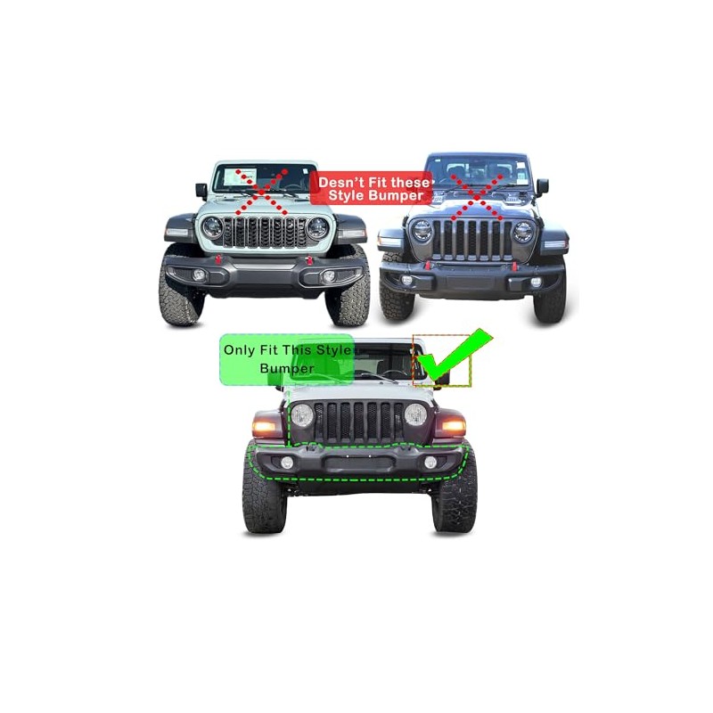 WOZUA Front Bumper License Plate Bracket Mount Holder for 2018