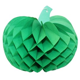 3-Pack 10 Inch Honeycomb Tissue Paper Pumpkin Decoration (Light Green)
