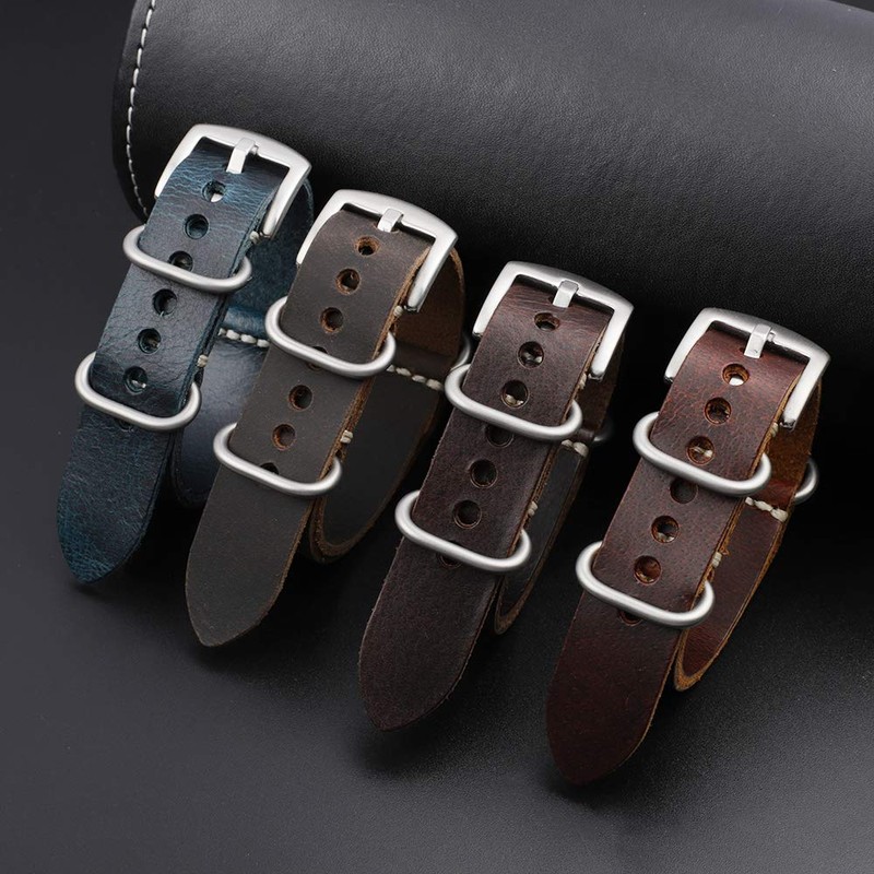 [Onthelevel] Watch Strap Genuine Leather Nato Zulu 20mm 22mm 24mm