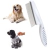 White Long Handle Metal Hair Nit Comb Remove Head Nits