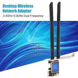Tarjeta WiFi PCIE, Adaptador de Red Inalámbrica de Doble Banda 2,4G 5G, 1200Mbps, Adaptador de Tarjeta WiFi para Juegos 4,0 para Ordenador de Escritorio PC
