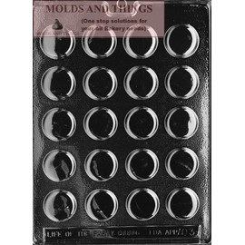 THIN PEPPERMINT PATTY Chocolate Candy Mold with Copywrited molding Instructions