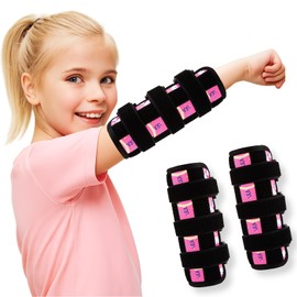 Pack of 2 Thumb Sucking Stoppers for Thumb Sucking and Fingernails Chewing Stop, Attachable with Fastening, Adjustable Thumb Protection, Anti Fingernail Chewing (Pink Pony)