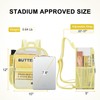 Slumou Clear Backpack Stadium Approved 12×12×6 Clear Mini Backpack Small