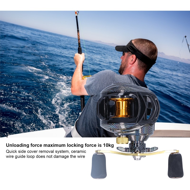 PRO BEROS Baitcasting Reel 18+1BB 7.2:1 Gear Ratio Magnetic Brake