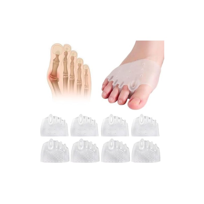 4 pares De Separadores De Dedos De Silicona, 2026 Nuevos
