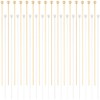 Beebeecraft 1 Box 100Pcs Ball Head Pins 18K Gold&925 Sterling