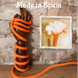 Colorful Polyester Rope 12mm Rope Paracord Climbing Rope Nylon Rope for Outdoor Garden and DIY 5M Orange