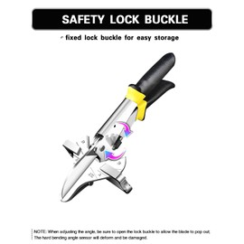 HOHXEN 22.5°-45° Angle Mitre Shear Cutter Multifunctional Scissors Quarter Round Cutting Tool for Cutting PVC PPR PE Pipe Including 2 Spare Blades and Small Wrench