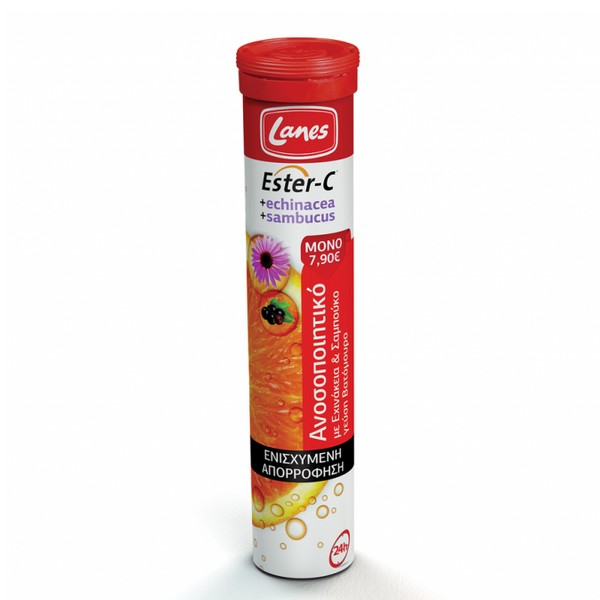 Lanes Ester-C - Echinacea Sambucus Nigra, 20 eff tabs