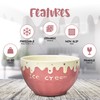 Ice Cream Bowls - Ceramic Bowl Set - Cute Ice