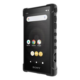 inorlo Shell Series Case Cover for Sony Walkman NW-A306, NW-A307 and NW-A105 series with Drop Resistant Design and Charger Dust Cap Cover (Black)