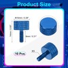 sourcing map M3x8mm Knurled Thumb Screw, 10 Pcs Aluminum Alloy