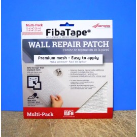 Saint-Goban ADFORS 2 FibaTape Multi-Pack 4x4" 6x6-in Self-Adhesive Drywall Hole Wall Repair Patch