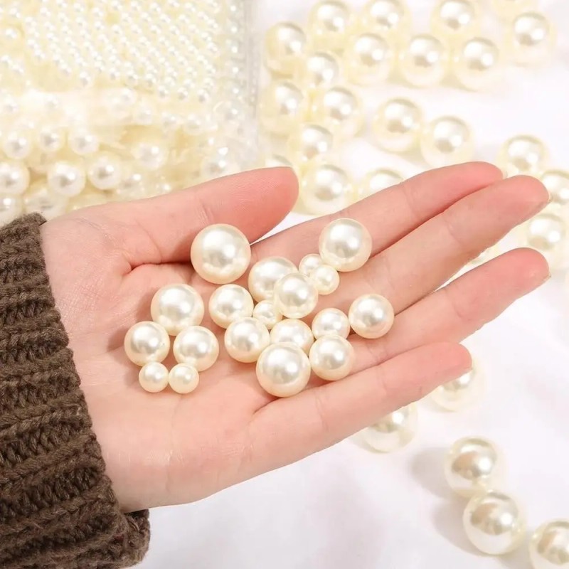Cuentas De Perlas Sin Agujeros Para Ropa Bisuteria Joyería