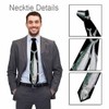 Yakuna Fish Men's Tie Mackerel Salmon Sea Artistic Features Men's