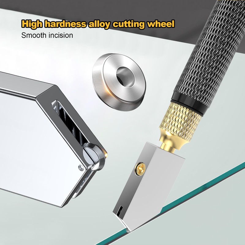 Glieskir Glieskir Glass Cutter, Upgrade Glass Cutter Tool, Pencil Style
