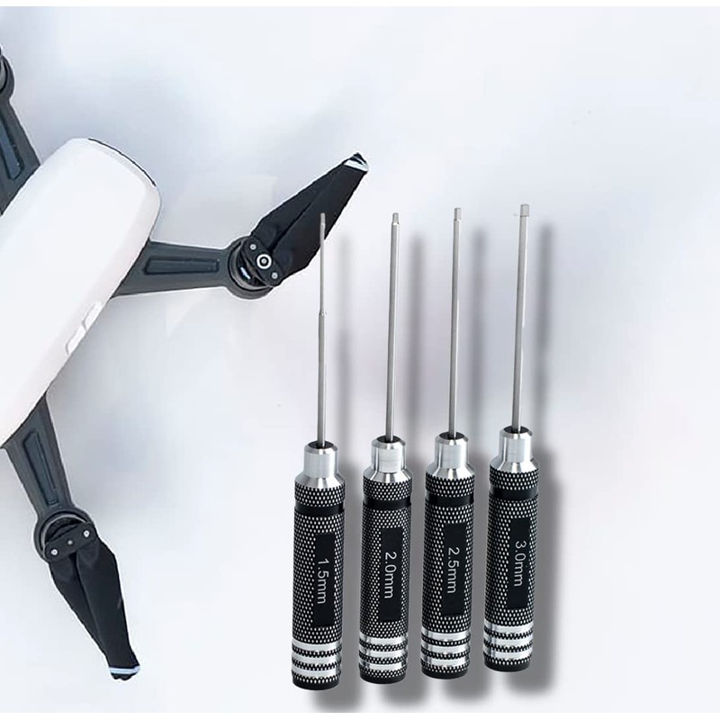 Hex Wrench Screwdriver, Titanium Nitride Precision Screwdriver Set for Drones,