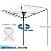 MYOYAY Rotary Outdoor Umbrella Drying Rack Umbrella Rotary Dryer Clothes