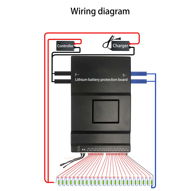 Lithium Battery Protection Board 8‑24S 200A BMS Smart 2A Active