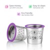 2 Stainless Steel Reusable K Cups with Replacement Pod Holder