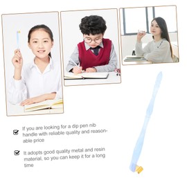 DOITOOL Dip Pen Holder for Calligraphy Oblique Handle School Supply for Students Adults Easy Attachment Stable Control Removable Flange for Writing Drawing