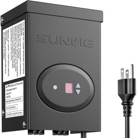 SUNVIE 120W Low Voltage Transformer for Landscape Lights with Timer and Photocell Sensor Waterproof Low Voltage Landscape Lighting Transformer for Path Lights Outdoor Spotlight 120V to 12V, ETL Listed