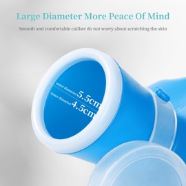 BYVCUI Portable Urinals 2000ml Unisex Urinals Large Pee Bottle,Urine Bottle for Men Spill Proof Male Urine Bottles with Lid, Telescopic Tube Urinals for Men, for Car Home Travel Hospital (1pcs)