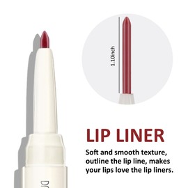 Boobeen Double Ended Lipstick Contour Pencil Make-Up Velvet Lip Gloss Creamy Lipstick Matte Durable