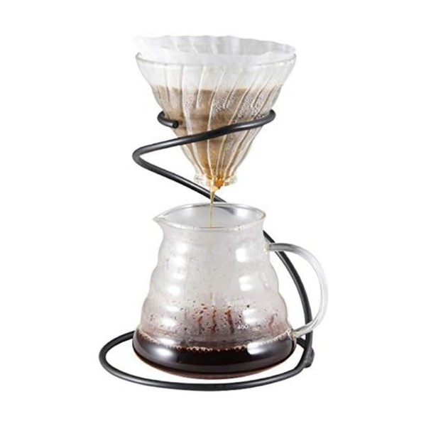 Spiral Coffee Dripper Stand, Stainless Steel Filter, Reusable Metal Filter Coffee Dripper Stand Hand Drip Pour over Coffee Brewer Holder for Home Kitchen