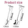 Silver Shovel Spoons for Dessert Coffee Tea Spoons Gift for