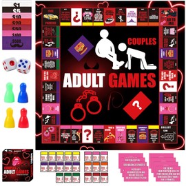 Qingspirits Qingspirits Couple Board Game for Boyfriend Girlfriend Relationship Conversation Game Cards Props Date Night Ideas Gifts for Him Her Husband Wife 18+