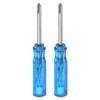 sourcing map 2Pcs PH0 Mini Phillips Screwdriver 2mm Magnetic Cross