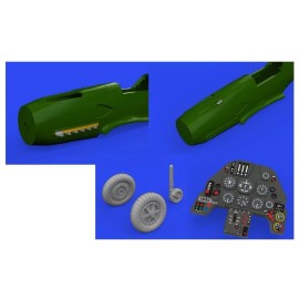 Unbranded Eduard 674011 1/72 Aircraft- Bf109F LooKplus for EDU (Mask, Photo-Etch & Resin)